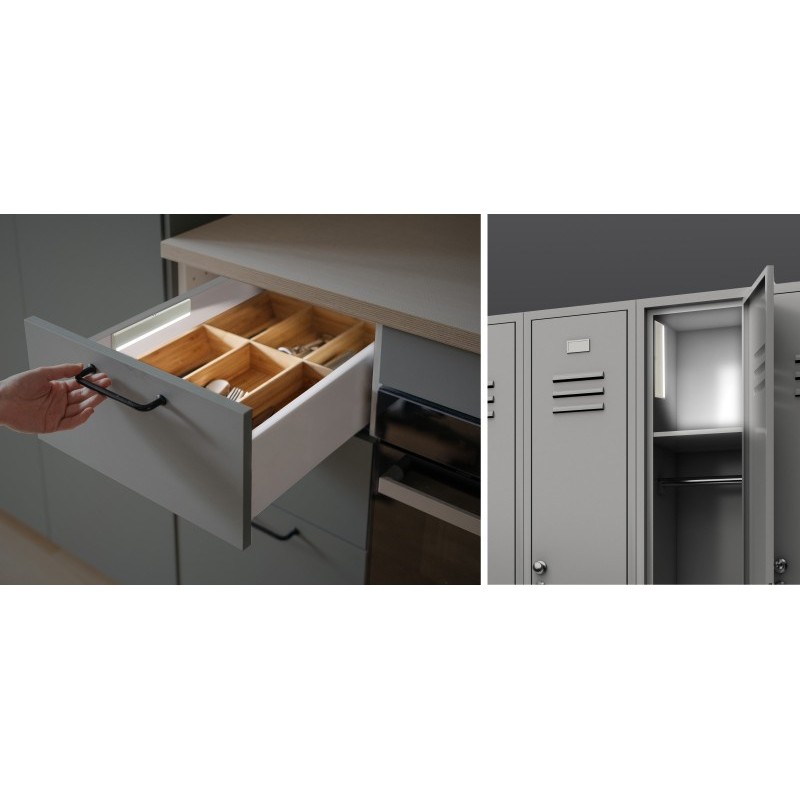 ムサシ 431548 充電式うすうすタッチレスセンサーライト ASC-805 1個(ご注文単位1個)【直送品】