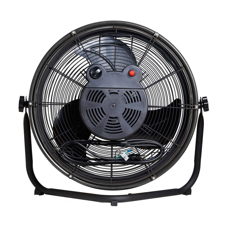 ムサシ 431545 フロアーファン羽根軸180°半回転機能付工業扇BK EEMF-18S180BK 1個(ご注文単位1個)【直送品】
