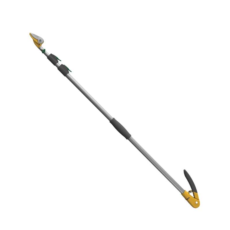 ムサシ 105520 高枝切鋏 軽量すご腕プッシュカット3段式アンビル刃 #530 1個(ご注文単位1個)【直送品】