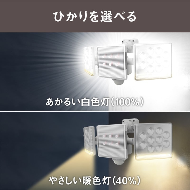 ムサシ 431110 LED-AC203012W×2灯リモコン付センサー 1個（ご注文単位1個）【直送品】