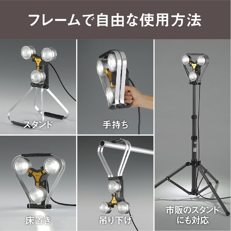 ムサシ 431274 WT-1000LEDスーパーワークライト3灯20W 1個(ご注文単位1個)【直送品】