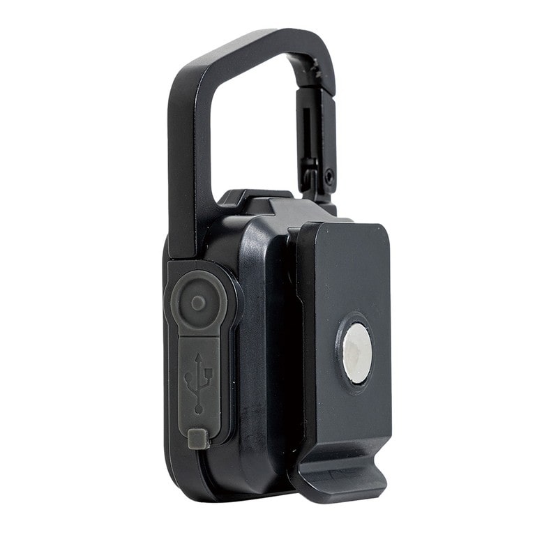 ムサシ 431455 充電式スーパーフラッシュライト6W ブラック COB-WL005BK 1個(ご注文単位1個)【直送品】