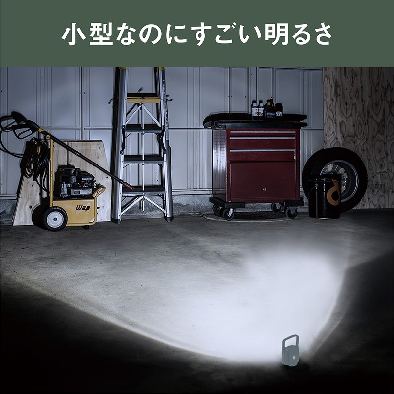 ムサシ 431466 充電式スーパーフラッシュライト6WグレイッシュBL COB-WL006GB 1個(ご注文単位1個)【直送品】