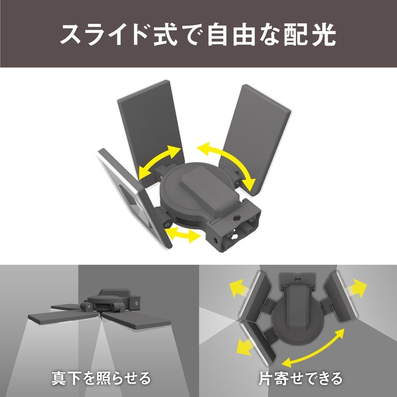 ムサシ 431488 12.5W×3灯 LEDセンサ-ライト LED-AC3050 1個(ご注文単位1個)【直送品】