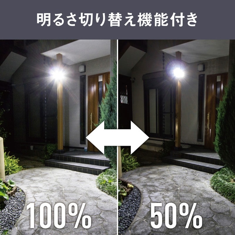 ムサシ 431496 7.5W×2灯 LEDソ-ラ-センサ-ライト S-240L 1個(ご注文単位1個)【直送品】