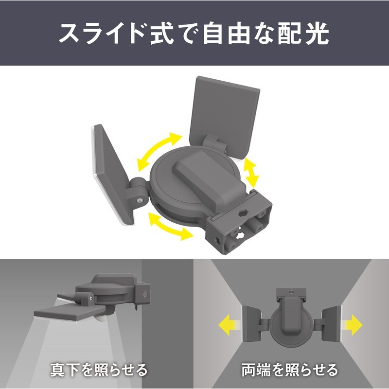 ムサシ 431496 7.5W×2灯 LEDソ-ラ-センサ-ライト S-240L 1個(ご注文単位1個)【直送品】