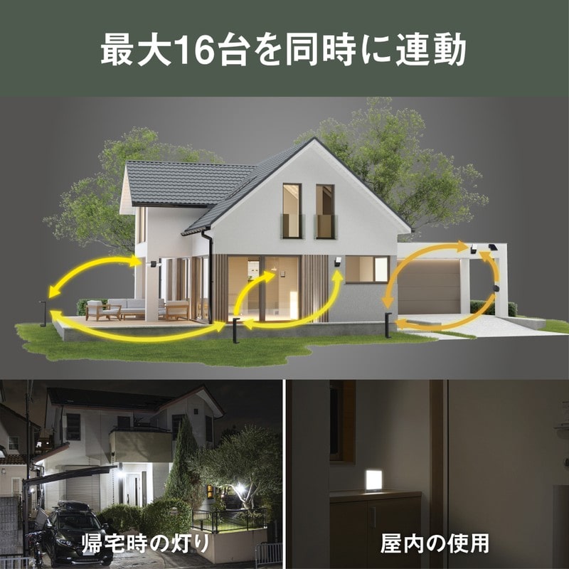 ムサシ 431463 乾電池式無線連動チャイム&ライト受信型 W-650 1個(ご注文単位1個)【直送品】