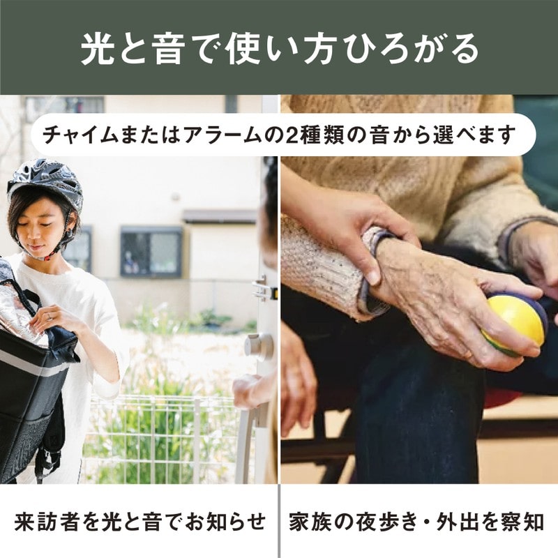 ムサシ 431463 乾電池式無線連動チャイム&ライト受信型 W-650 1個(ご注文単位1個)【直送品】