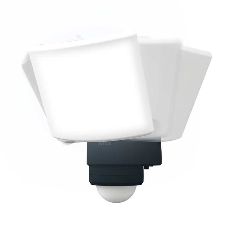 ムサシ 431484 LED-AC1017TA18W追尾式センサーライト 1個(ご注文単位1個)【直送品】