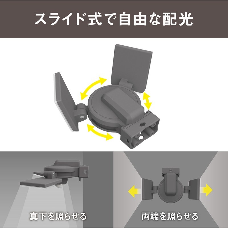 ムサシ 431486 7.5W×2灯 LEDセンサ-ライト LED-AC2014 1個(ご注文単位1個)【直送品】