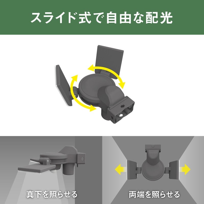 ムサシ 431512 5W×2灯 LED充電センサ-ライト LED-RC820 1個(ご注文単位1個)【直送品】