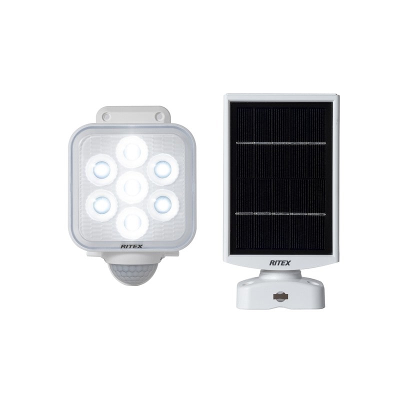 ムサシ 431112 S-110L5W×1灯LEDソーラーセンサーライト 1個(ご注文単位1個)【直送品】