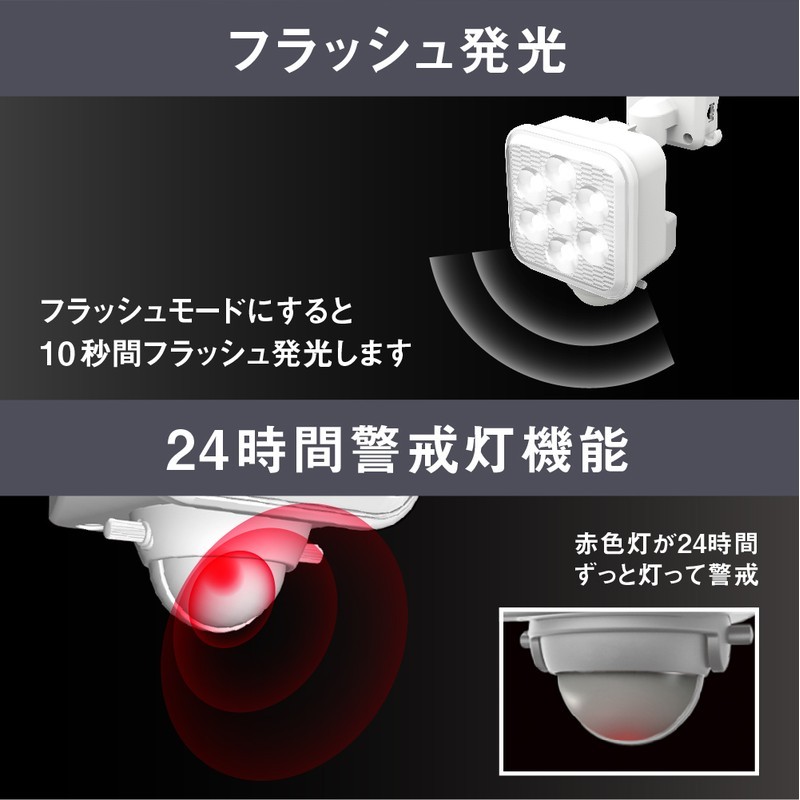 ムサシ 431112 S-110L5W×1灯LEDソーラーセンサーライト 1個(ご注文単位1個)【直送品】