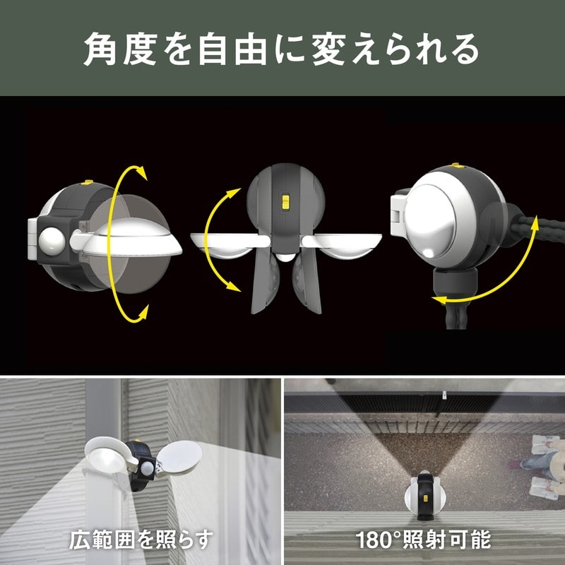 ムサシ 431315 ASL-092 どこでもセンサーライトダブル 1個(ご注文単位1個)【直送品】