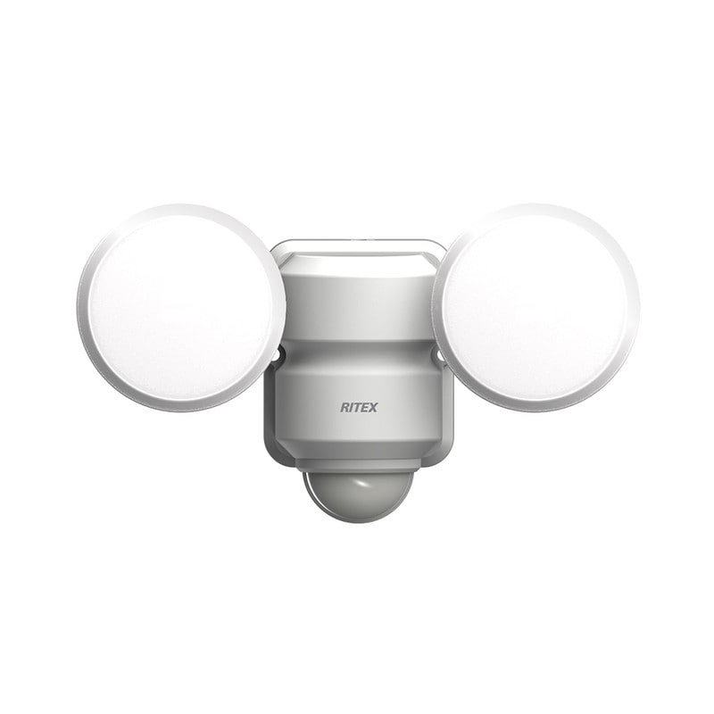 ムサシ 431030 LED-AC206 5W×2灯LEDセンサーライト 1個（ご注文単位1個）【直送品】