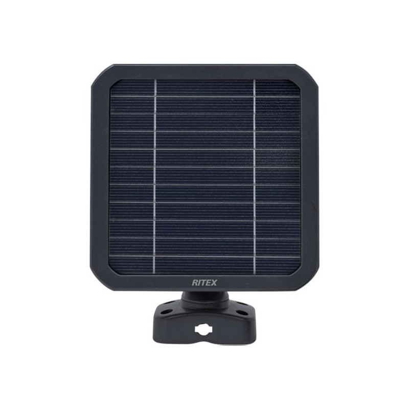 ムサシ 431483 C-RC7202 充電式カメラ用ソーラーパネル 1個(ご注文単位1個)【直送品】