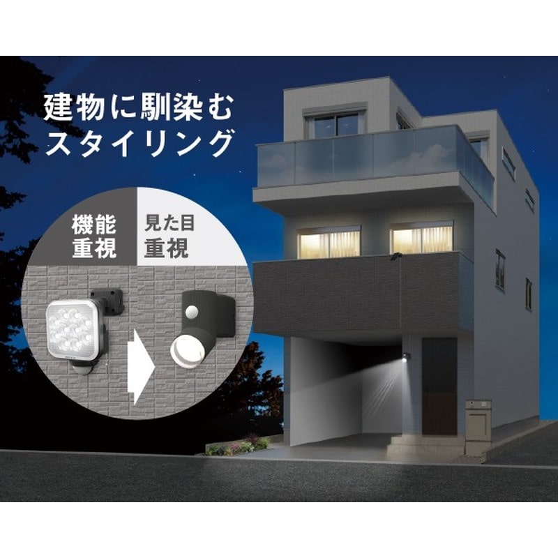 ムサシ 431449 S-CY30 4.5W×1灯LEDソーラーセンサー 1個（ご注文単位1個）【直送品】