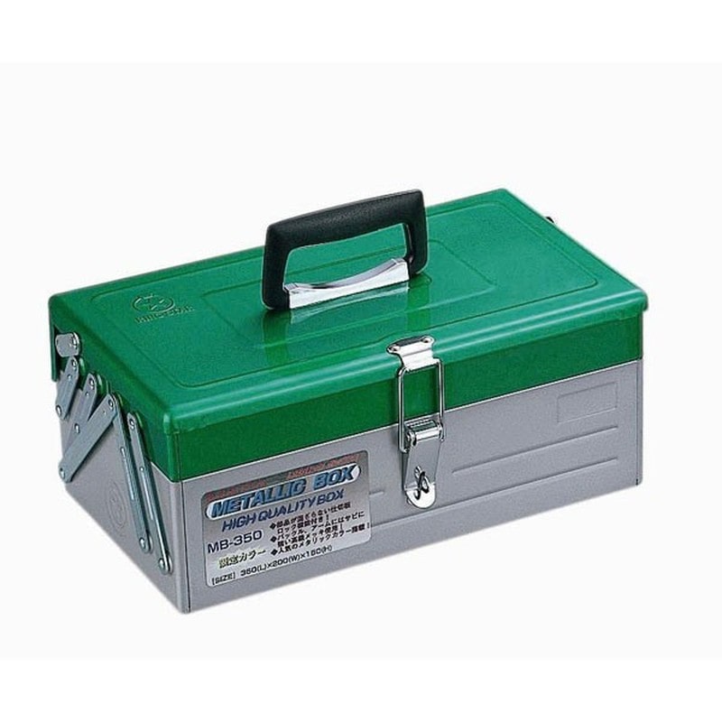 リングスター 429273 メタリックボックス MB-350グリーン/シルバー 1個(ご注文単位1個)【直送品】
