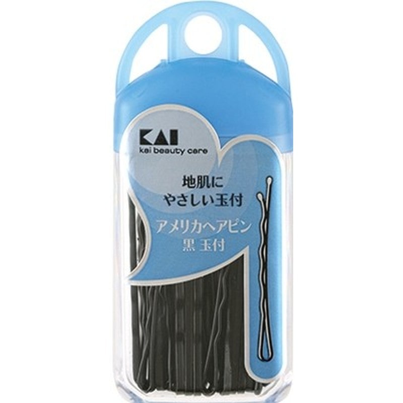 貝印 2040765 HGアメリカヘアピン黒玉付#000HA3001 1個（ご注文単位1個）【直送品】