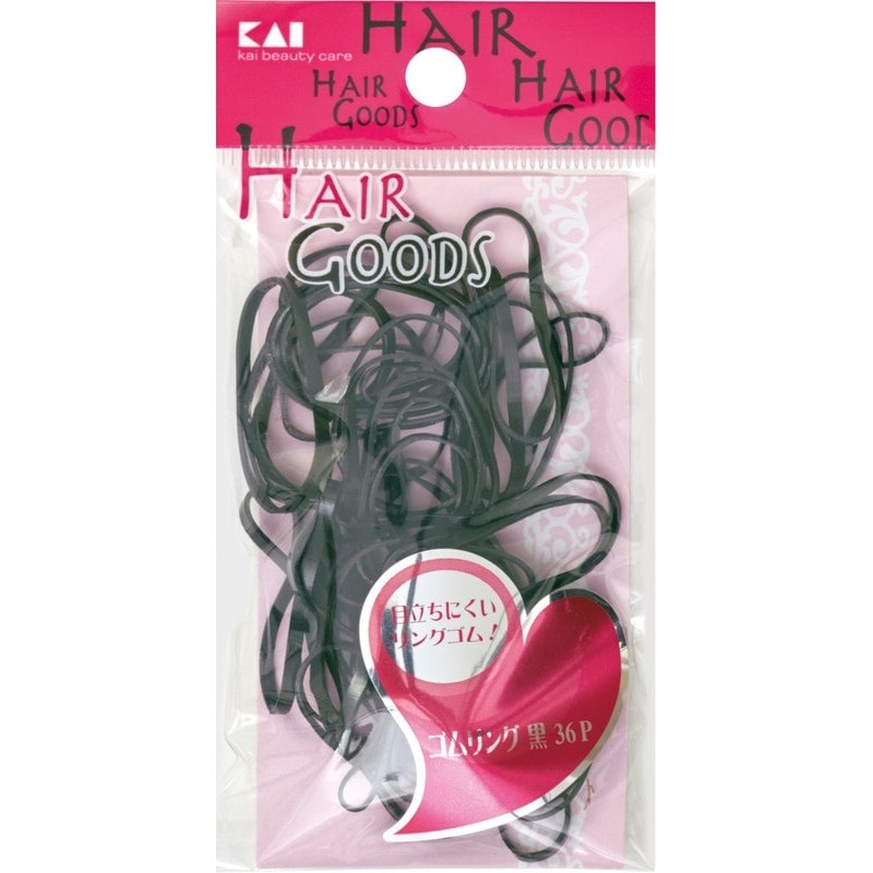 貝印 2040784 HG ゴムリング 黒 36P #000HA3028 1個（ご注文単位1個）【直送品】