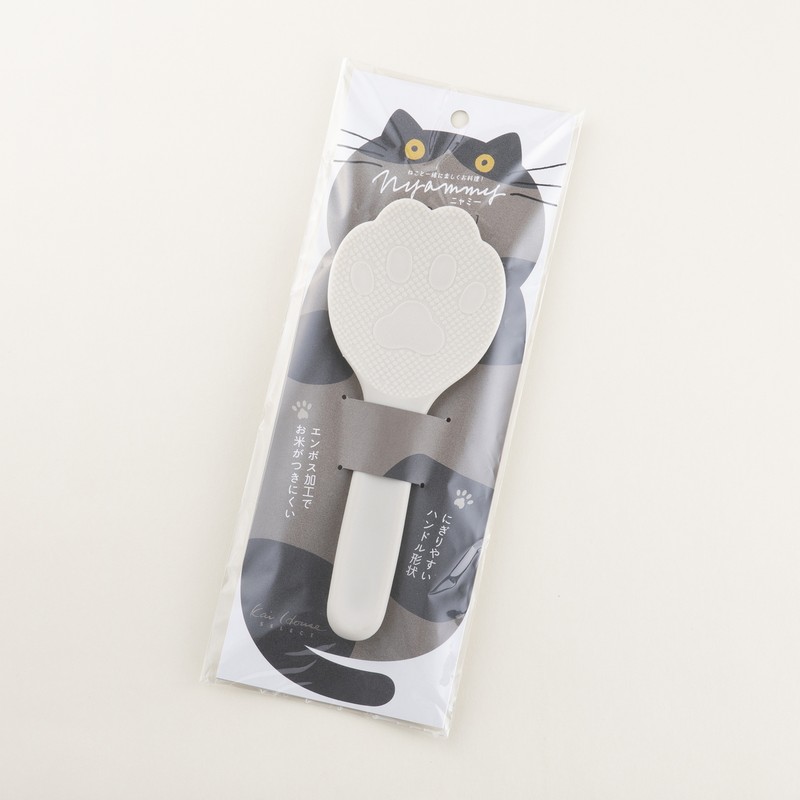 貝印 2040986 Nyammy ねこのしゃもじウォームグレー #DH2734 1個（ご注文単位1個）【直送品】