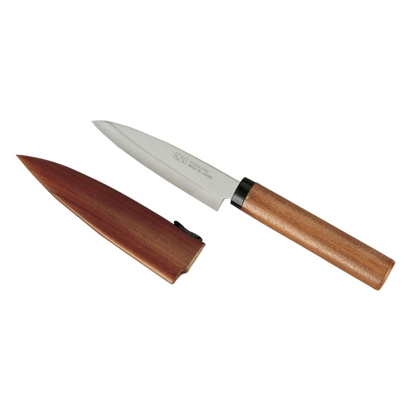 貝印 2041132 KK 木ザヤフルーツナイフ DH8018 1個（ご注文単位1個）【直送品】