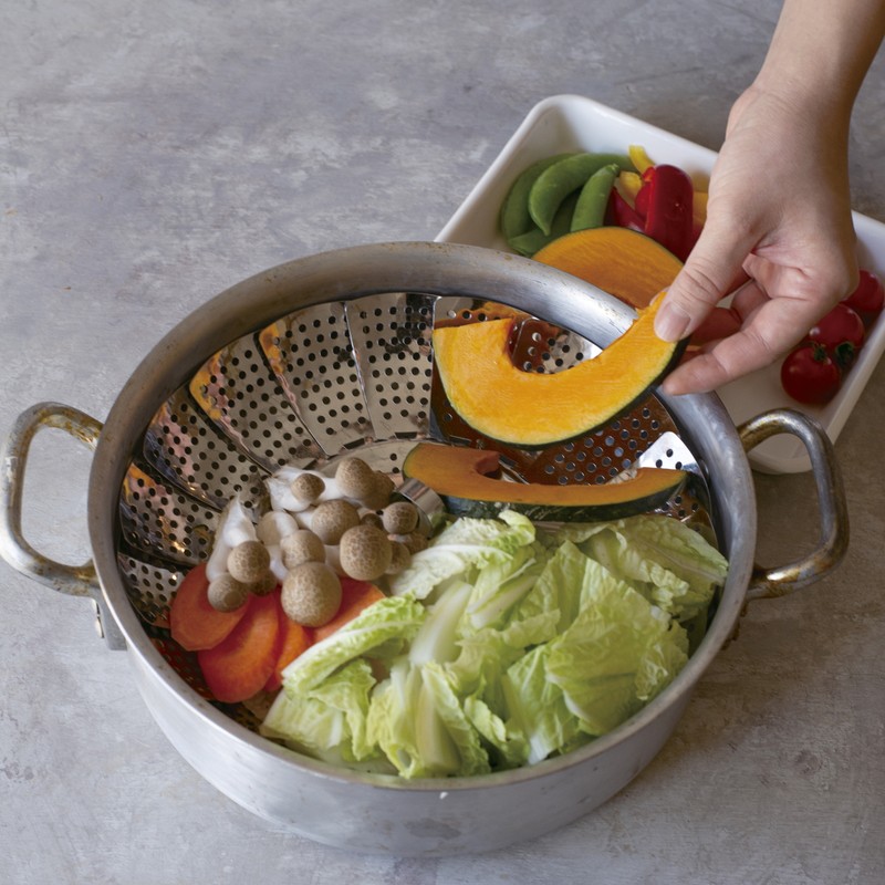 貝印 2041183 KKステンレスフリーサイズ蒸し器18~24cm用 DH8069 1個（ご注文単位1個）【直送品】