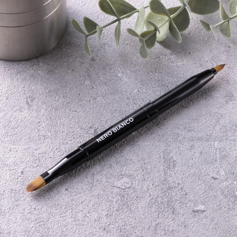 貝印 2041049 NEROBIANCO 2wayリップブラシ #KQ3504 1個（ご注文単位1個）【直送品】