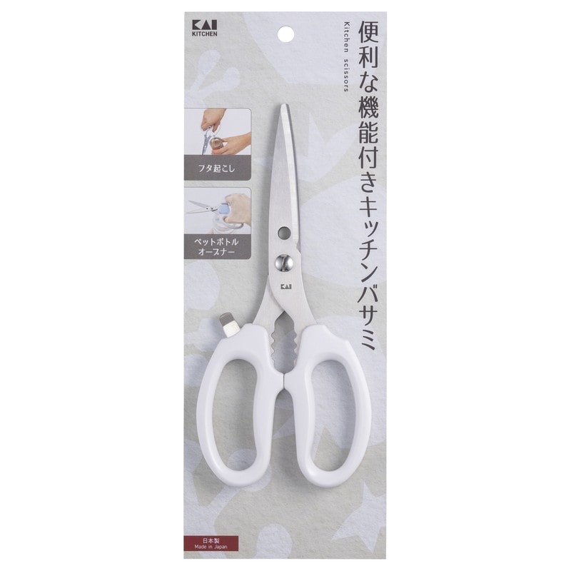 貝印 2041115 KKキッチンバサミフタ起こし&ペットボトル DH8001 1個(ご注文単位1個)【直送品】