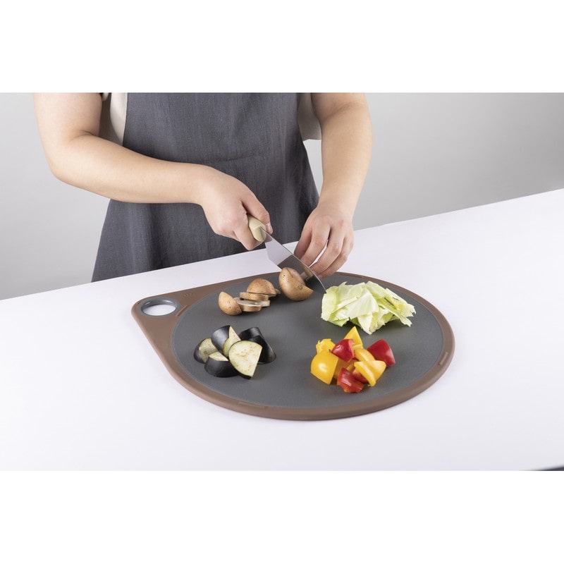 貝印 2040978 まるいまな板 35cm チャコールグレー #AP5332 1個(ご注文単位1個)【直送品】