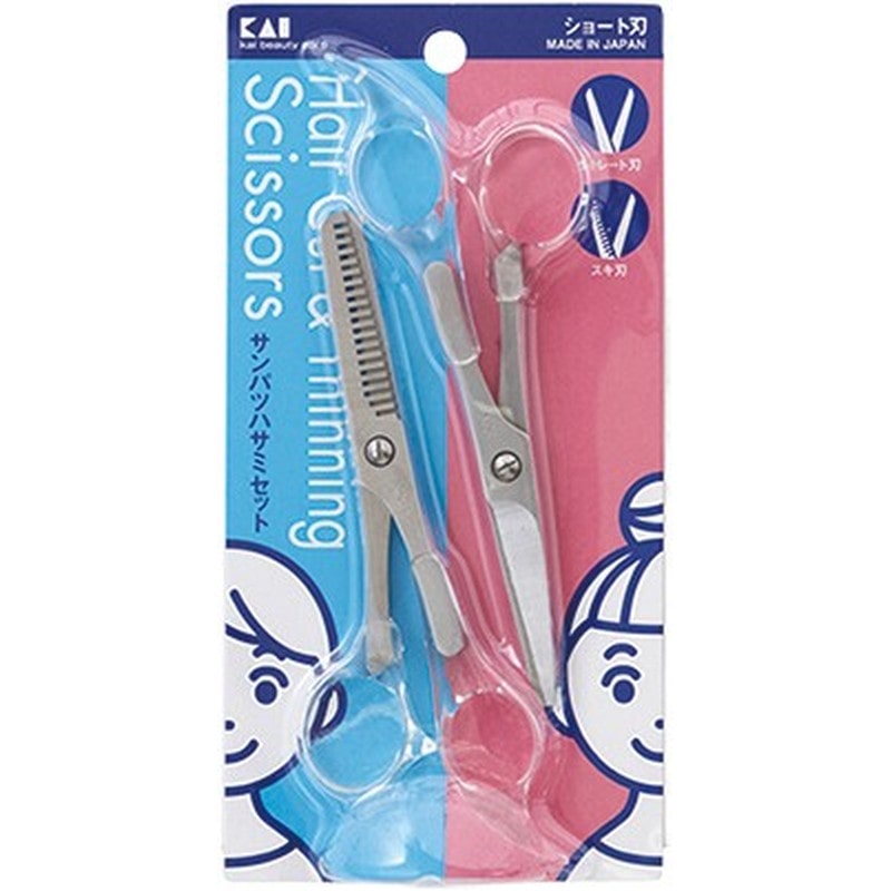 貝印 2040632 サンパツハサミセット #000KQ3029 1個(ご注文単位1個)【直送品】