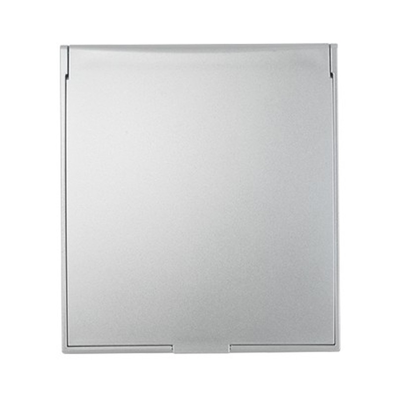 貝印 2040909 約5倍鏡付 コンパクトミラー シルバー #000KX0755 1個(ご注文単位1個)【直送品】