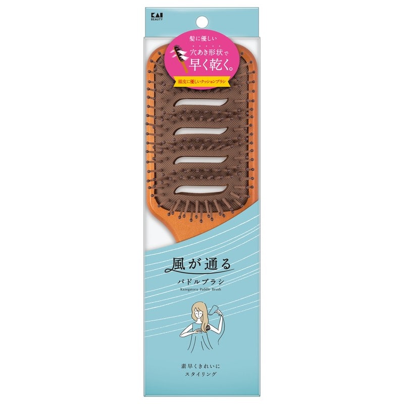 貝印 2041042 風が通るパドルブラシ #KQ3177 1個(ご注文単位1個)【直送品】