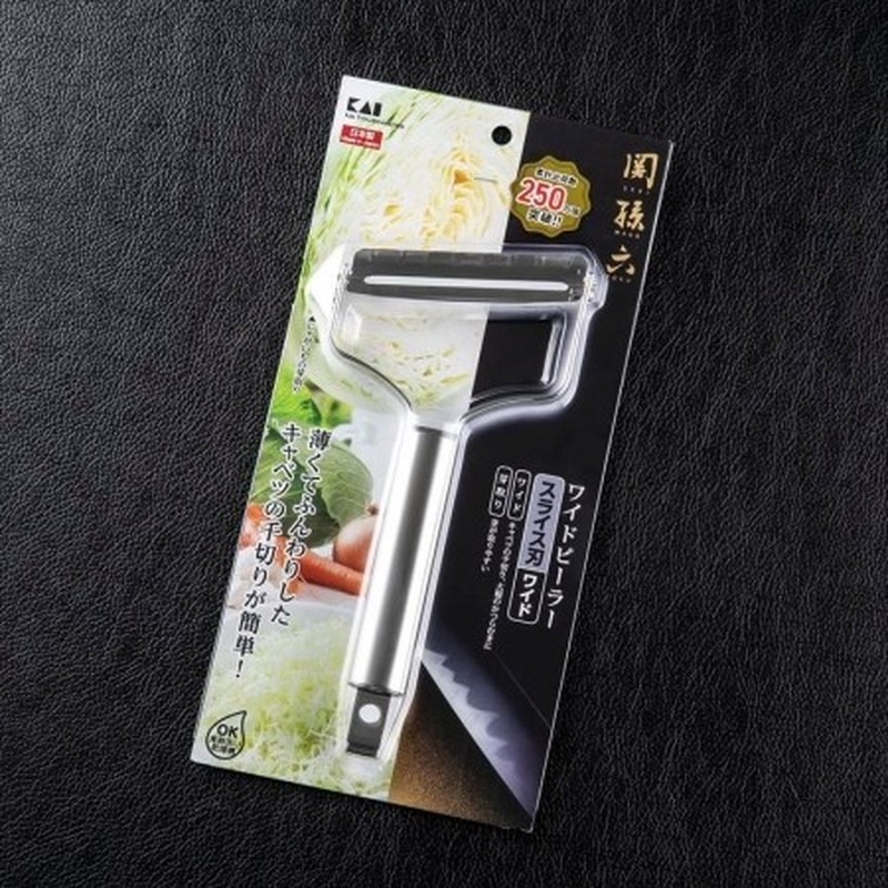 貝印 204868 関孫六 ステンレスワイドピーラー固定式 #000DH3349 1個（ご注文単位1個）【直送品】