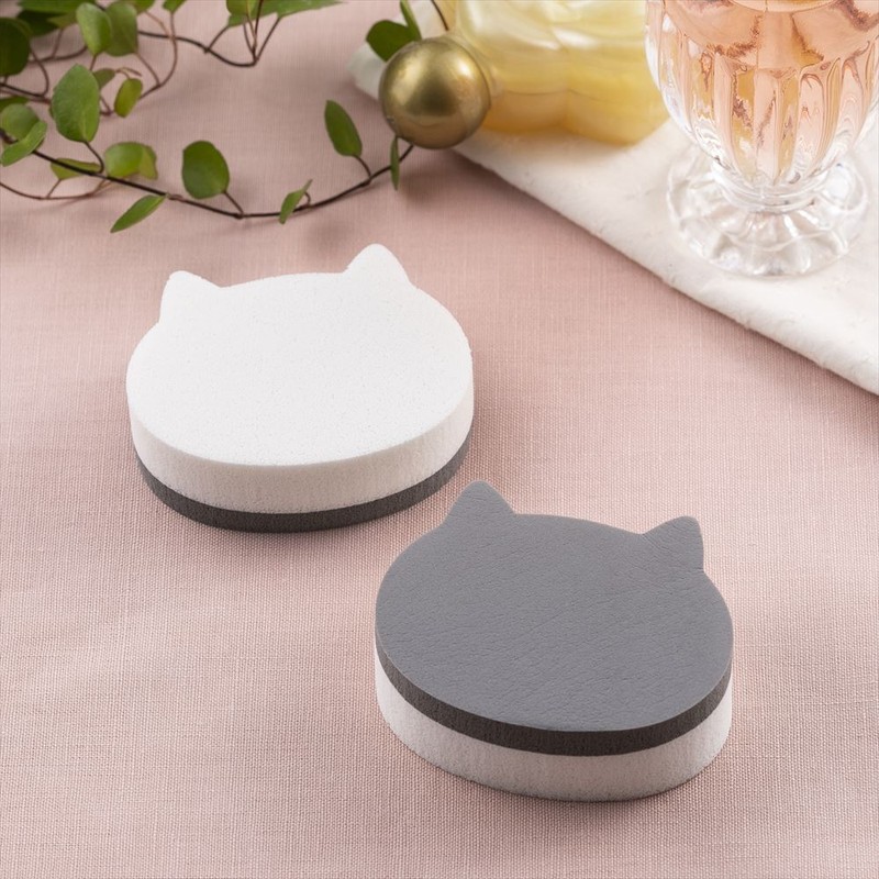 貝印 2040490 Nyarming ねこのパフ #000HC2206 1個（ご注文単位1個）【直送品】