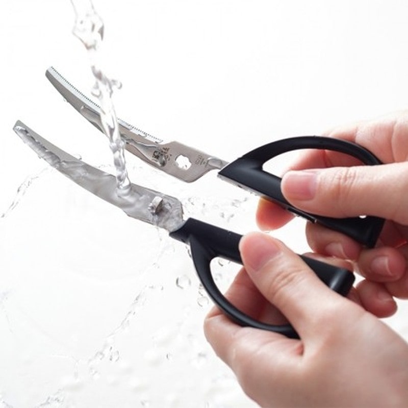 貝印 204866 関孫六 コンパクトカーブキッチン鋏キャップ付き #000DH3347 1個(ご注文単位1個)【直送品】