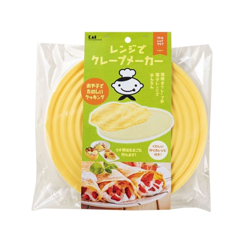 貝印 2040450 リトル・シェフクラブ レンジでクレープメーカー #000DL7220 1個（ご注文単位1個）【直送品】