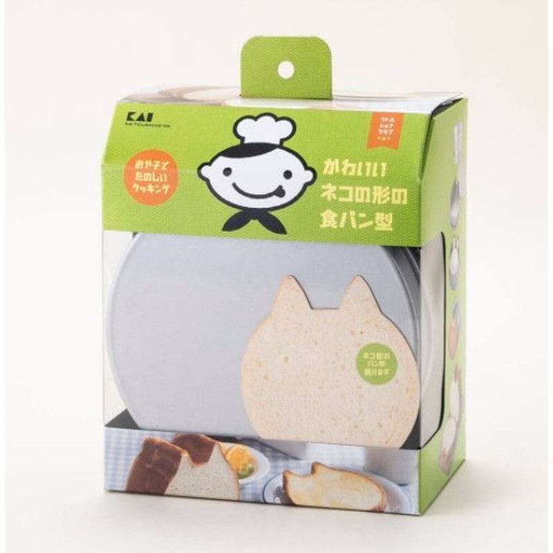 貝印 2040452 リトル・シェフクラブ 食パン型 ネコ #000DL7222 1個（ご注文単位1個）【直送品】
