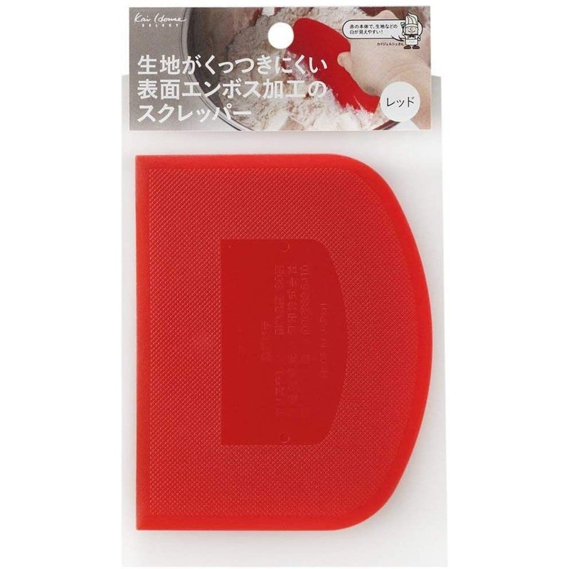 貝印 2040360 エンボス加工 スクレッパー RD #000DL6287 1個(ご注文単位1個)【直送品】