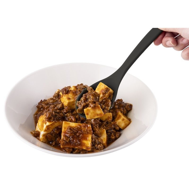 貝印 2041421 オールナイロン ミニスプーン チャコールBK DE6324 1個（ご注文単位1個）【直送品】