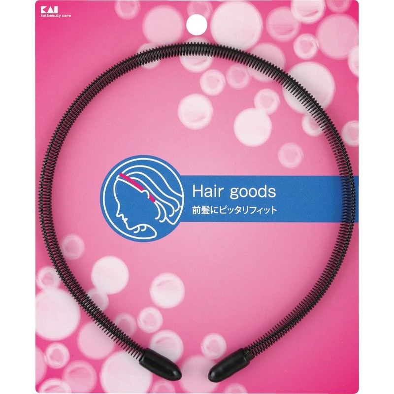 貝印 2040570 SSスプリングカチューシャ黒#000HL0148 1個（ご注文単位1個）【直送品】