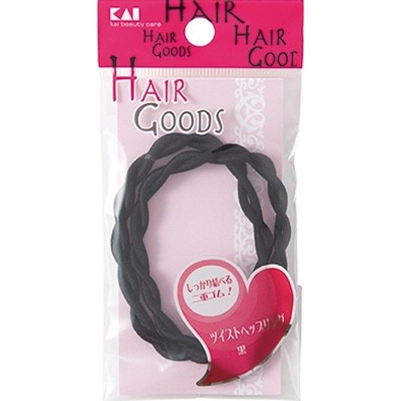 貝印 2040786 HG ツイストヘップリング黒 #000HA3049 1個（ご注文単位1個）【直送品】