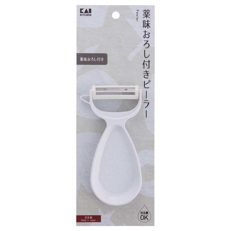 貝印 2041121 KK おろし付きピーラー DH8007 1個(ご注文単位1個)【直送品】