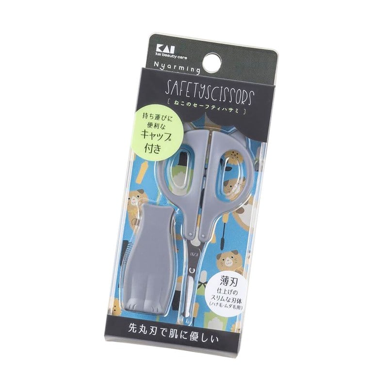 貝印 2040486 Nyarming ねこのセーフティハサミ #000HC2202 1個（ご注文単位1個）【直送品】