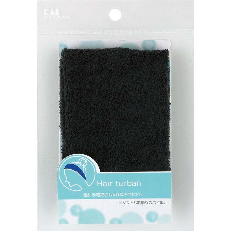 貝印 2040553 SS ヘアターバン 黒 #000HL0164 1個（ご注文単位1個）【直送品】
