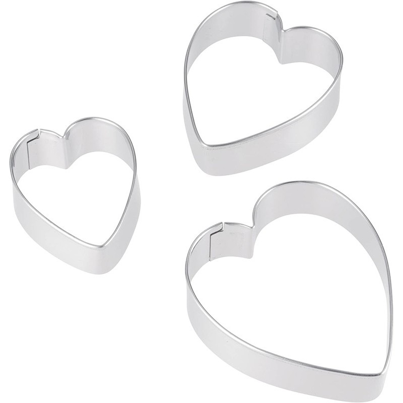 貝印 2040408 クッキー抜型 ロングハート 3個セット #000DL6361 1個（ご注文単位1個）【直送品】