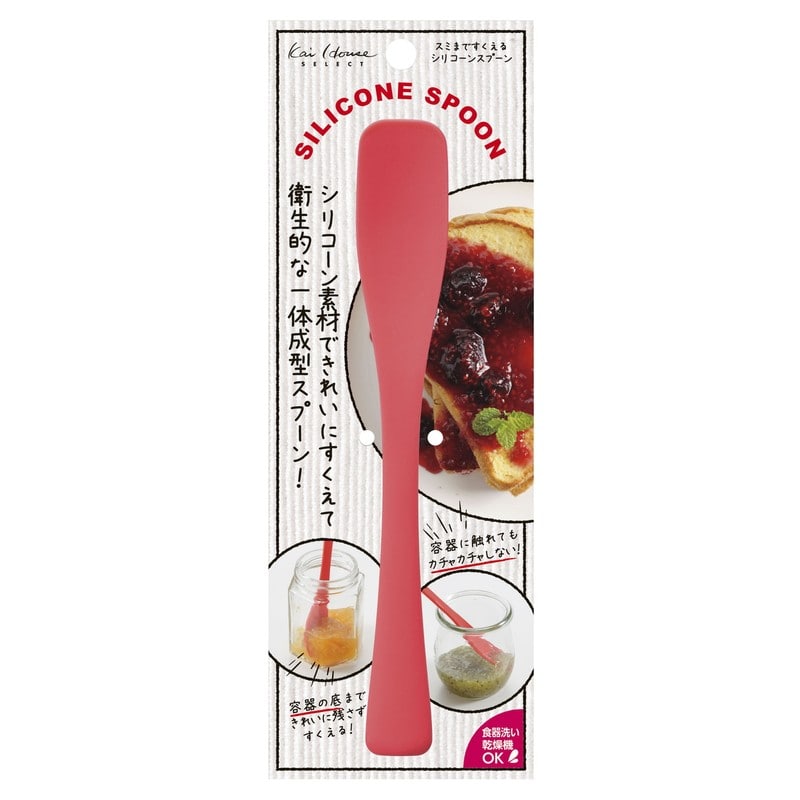貝印 2041612 スミまですくえるシリコーンスプーン 000FA5170 1個（ご注文単位1個）【直送品】