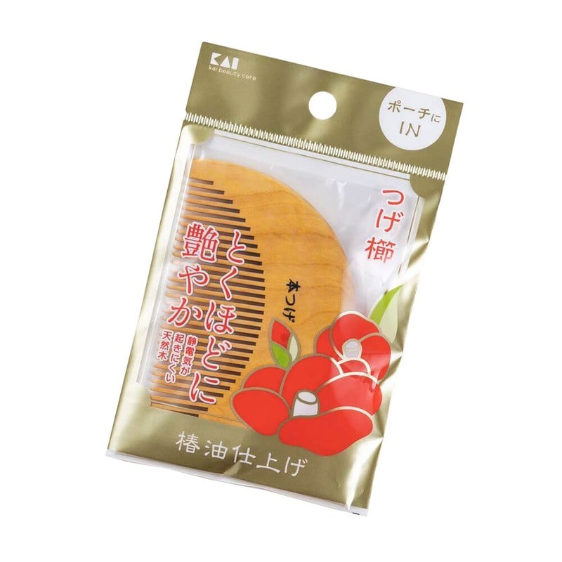 貝印 2040501 つげ櫛 半月形 #000KQ3136 1個（ご注文単位1個）【直送品】