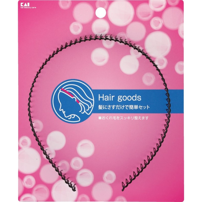 貝印 2040571 SSコームタイプカチューシャ黒#000HL0149 1個（ご注文単位1個）【直送品】