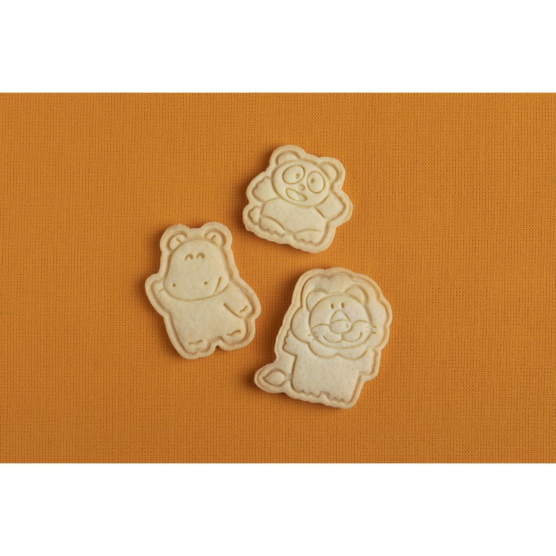 貝印 2041000 クッキー抜き型 らいおんくん・かばさん・ぱんださん #DL8100 1個(ご注文単位1個)【直送品】